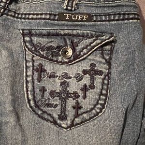 Cowgirl tuff cross design jeans
